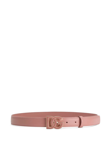  Dolce & Gabbana Logo-plaque Belt - Pink 