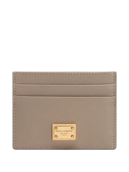  Dolce & Gabbana Logo-plaque Cardholder - Neutrals 