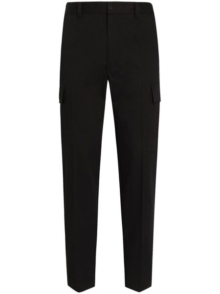  Dolce & Gabbana Logo-plaque Cargo Pants - Black 