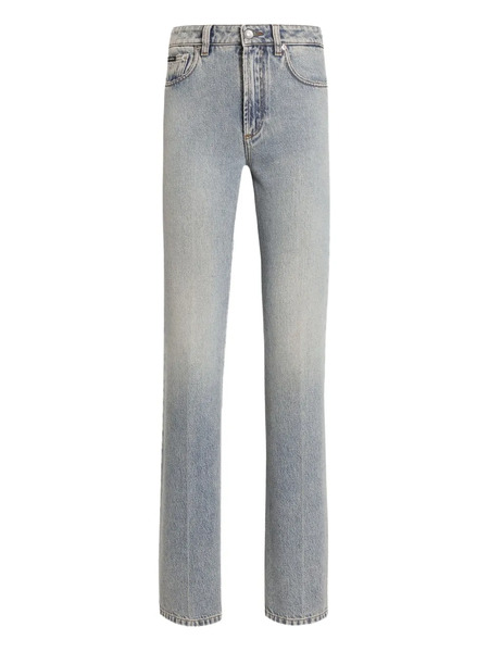  Dolce & Gabbana Logo-plaque Jeans - Blue 