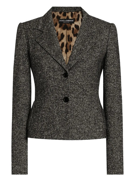  Dolce & Gabbana Mélange-effect Jacket - Grey 