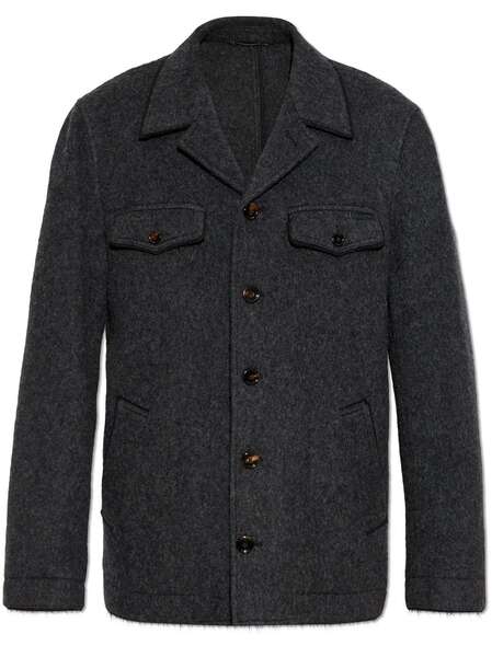 Dolce & Gabbana Mélange-effect Shirt Jacket - Grey 