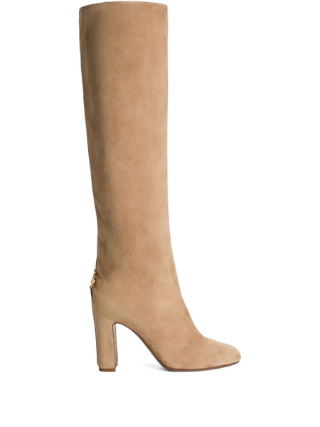  Dolce & Gabbana 90mm Block-heel Boots - Neutrals 