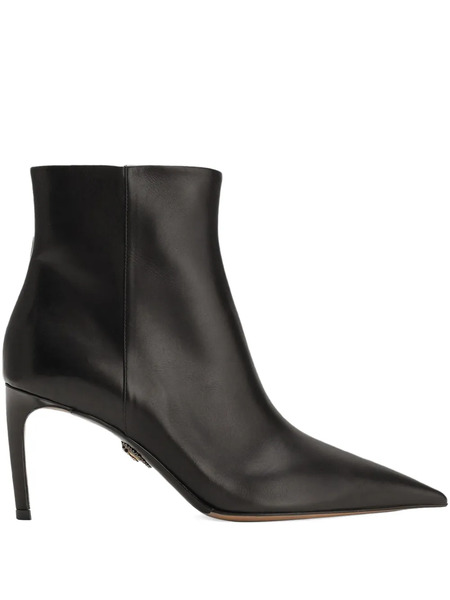  Dolce & Gabbana 75mm Devotion Pointed-toe Ankle Boots - Black 