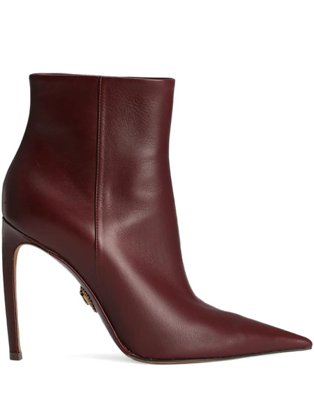  Dolce & Gabbana 105mm Devotion Pointed-toe Ankle Boots - Red 