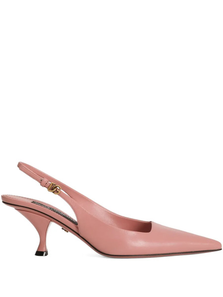  Dolce & Gabbana 60mm Pointed Slingback Pumps - Pink 