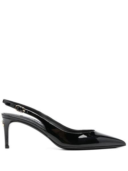  Dolce & Gabbana Point-toe Slingback Pumps - Black 