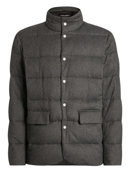  Dolce & Gabbana Quilted Down Jacket - Grey 