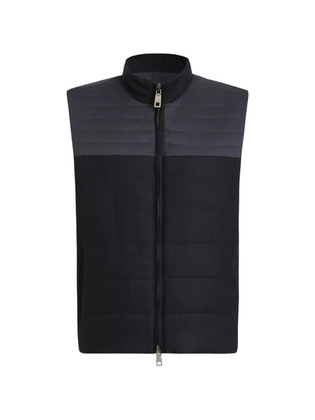  Dolce & Gabbana Quilted Panel Vest - Blue 