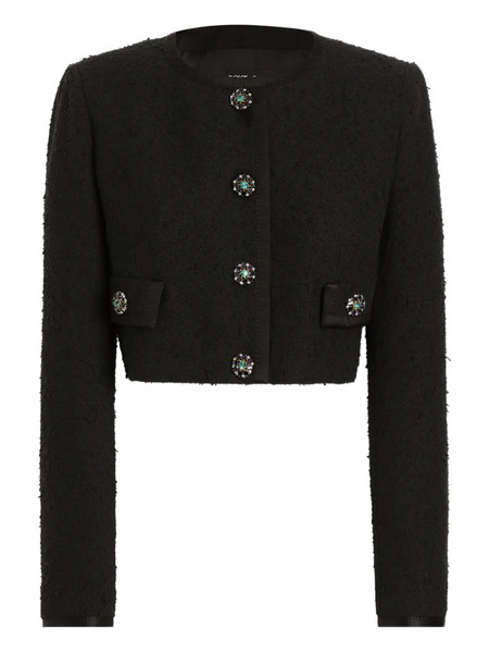  Dolce & Gabbana Rachel Tweed Jacket - Black 