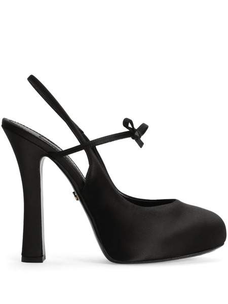  Dolce & Gabbana Satin Pumps - Black 
