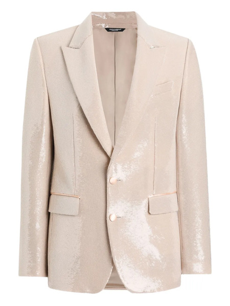  Dolce & Gabbana Sequin-embellished Blazer - Neutrals 
