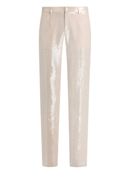  Dolce & Gabbana Sequin-embellished Trousers - Neutrals 