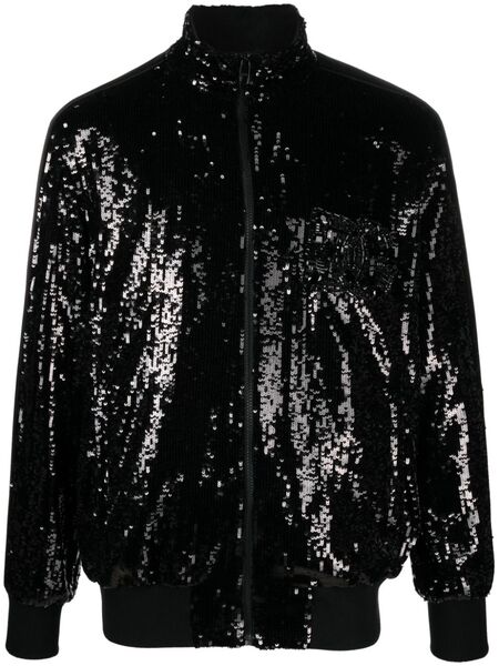  Dolce & Gabbana Sequinned Bomber Jacket - Black 