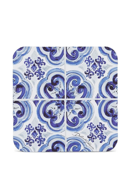  Dolce & Gabbana 12 Set Coasters - Blue 