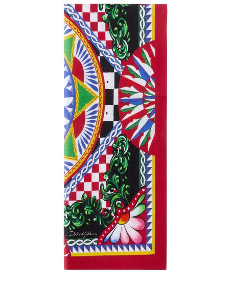  Dolce & Gabbana Set Of Two Linen Napkins - Black 