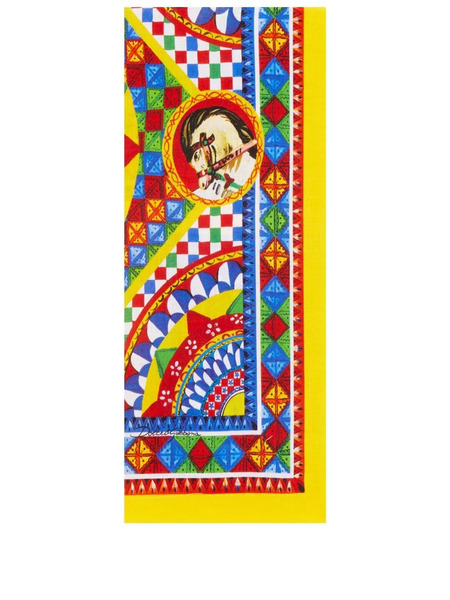  Dolce & Gabbana Set Of Two Linen Napkins - Yellow 
