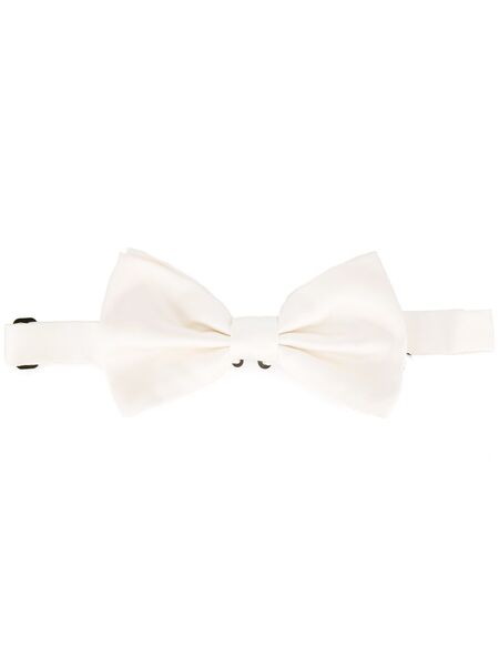  Dolce & Gabbana Silk Bow Tie - White 