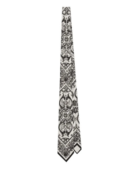  Dolce & Gabbana Silk Tie - White 