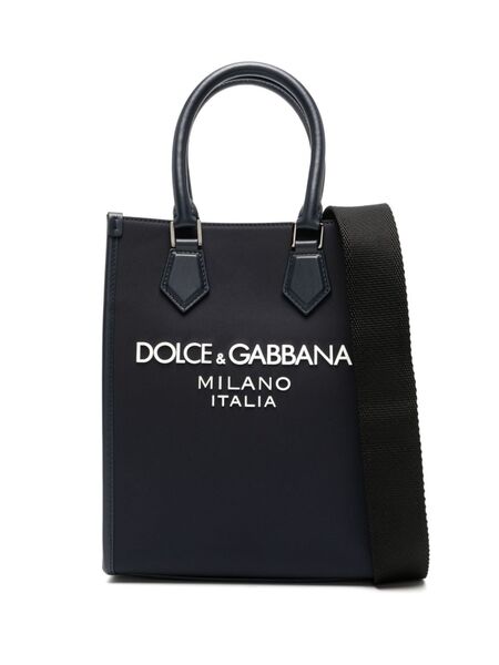  Dolce & Gabbana Small Raised-logo Tote Bag - Blue 
