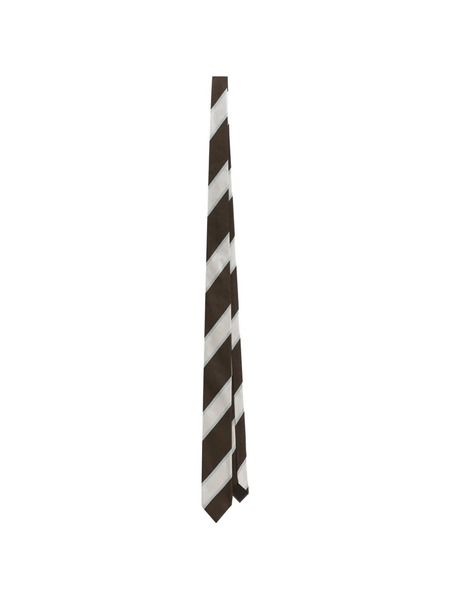  Dolce & Gabbana Striped Tie - Brown 