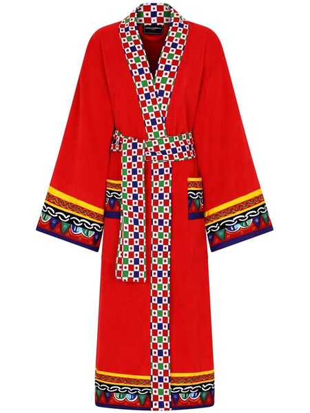  Dolce & Gabbana Terry Bath Robe - Red 