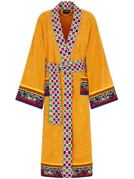  Dolce & Gabbana Terry Bath Robe - Yellow 