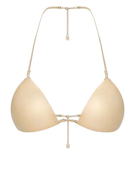  Dolce & Gabbana Triangle-shape Bikini Top - Gold 