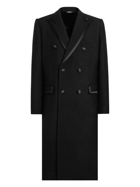  Dolce & Gabbana Unlined Double-breasted Coat - Black 