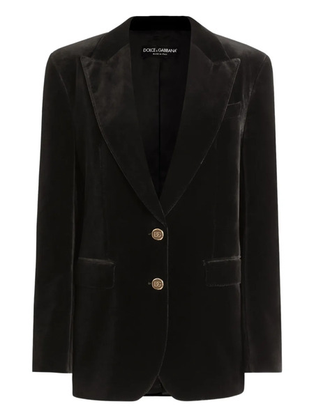  Dolce & Gabbana Velvet Jacket - Black 