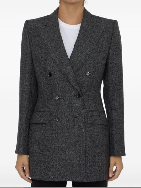  Dolce & Gabbana Wool Blazer - Grey 