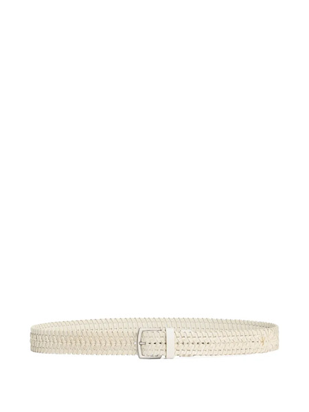  Dolce & Gabbana Woven Leather Belt - Neutrals 