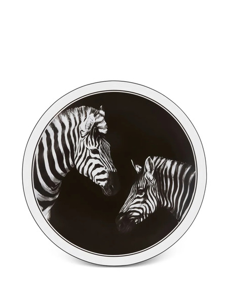  Dolce & Gabbana Zebra-print Platter - Black 