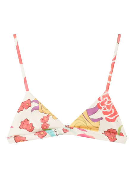  Donde Esteban Floral Print Triangle Bikini Top - Multicolour 