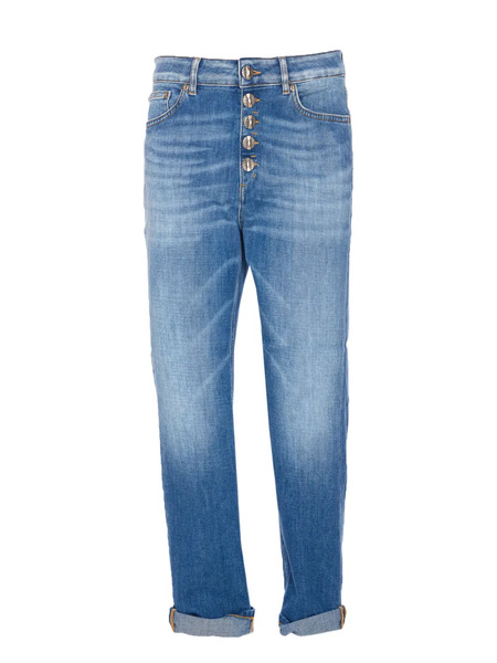  Dondup Button-fly Patch-pocket Jeans - Blue 
