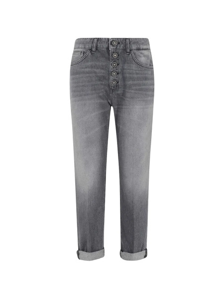  Dondup Buttoned Denim Trousers - Grey 