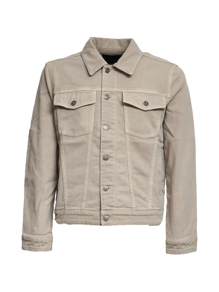  Dondup Buttoned Flap-pocket Denim Jacket - Neutrals 