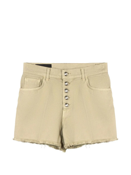  Dondup Buttoned Frayed Shorts - Neutrals 