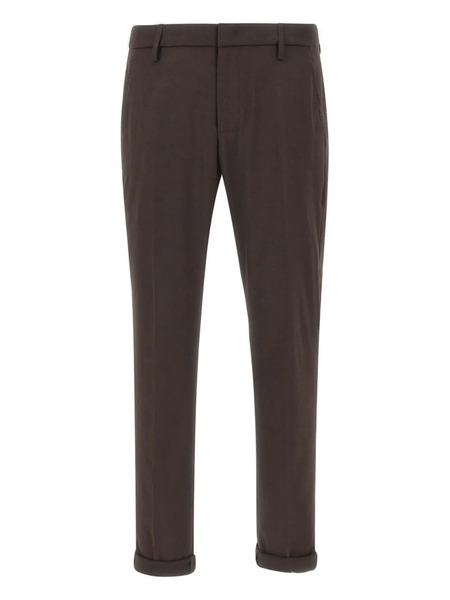  Dondup Buttoned Logo-detail Pants - Brown 