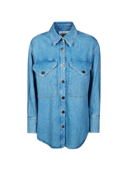  Dondup Buttoned-pocket Denim Shirt - Blue 