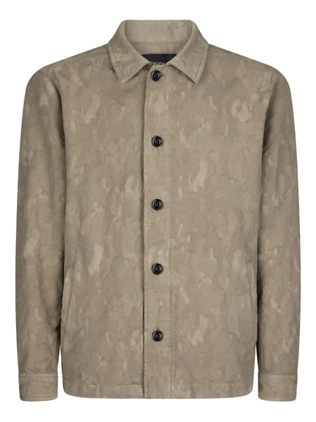  Dondup Camouflage-pattern Cotton Shirt Jacket - Neutrals 