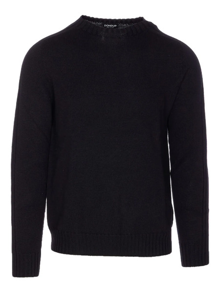  Dondup Crew Neck Wool Sweater - Black 