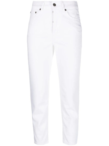  Dondup Cropped Denim Jeans - White 