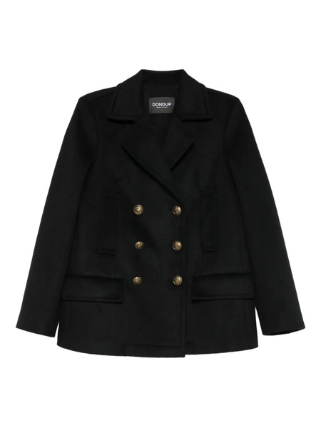 Dondup Double-breasted Coat - Black 