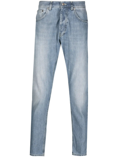  Dondup Faded Effect Tapered Jeans - Blue 