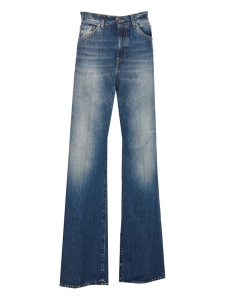  Dondup Five-pocket Frayed Jeans - Blue 