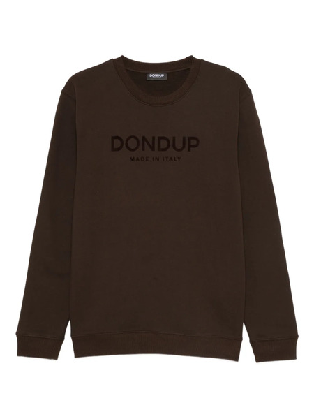  Dondup Flocked-logo Sweatshirt - Brown 