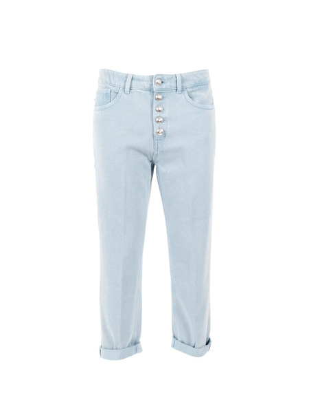  Dondup Kids Button Cropped Jeans - Blue 