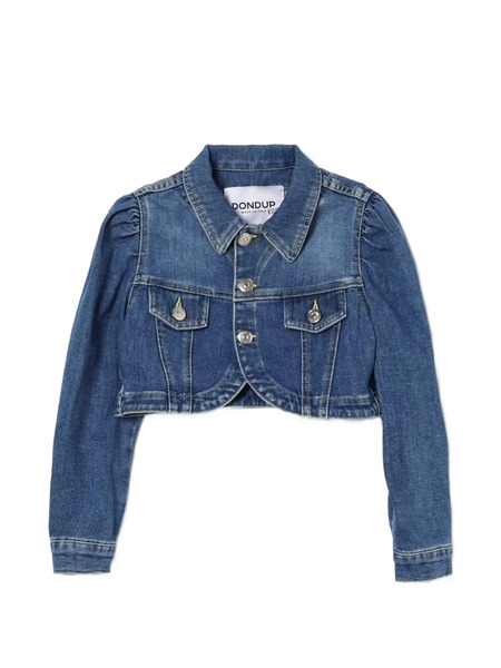  Dondup Kids Cropped Denim Jacket - Blue 