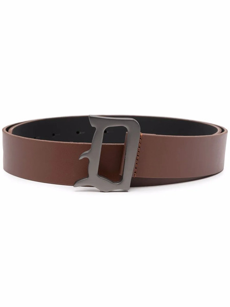  Dondup Kids Logo-buckle Belt - 6000 Brown 